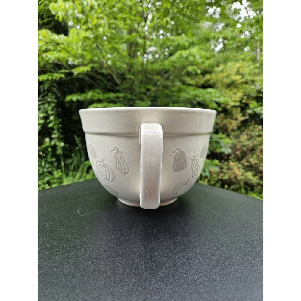 Bake Shop by MasterClass 3 Qt Mixing Batter Bowl Handle Pumpkins & Gourds Autumn - Picture 4 of 10